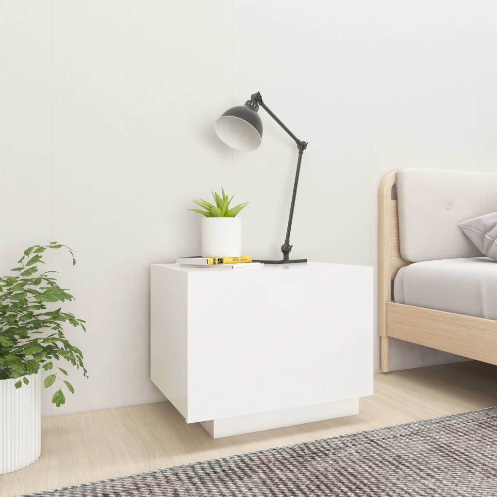Nightstand White 100 x 35 x 40 cm Engineered Wood