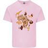 Africa Wildlife Map Giraffe Rhino Ape Elephant Lion Unisexs Light Cotton TShirt