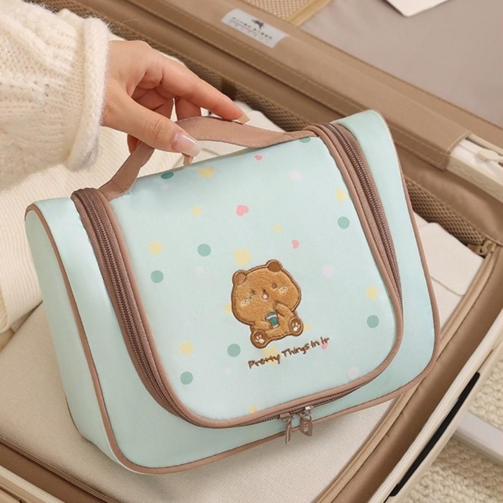 Waterproof Hanging Makeup Bag Large-capacity Toiletry Pouch Cosmetic Organizer Cosmetic Storage