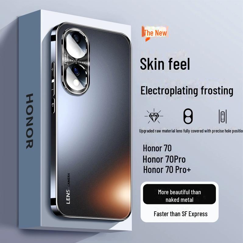 Honor 70Pro+ Electroplated Protective Cover for Honor 200/90GT/80/50 High-End Devices.