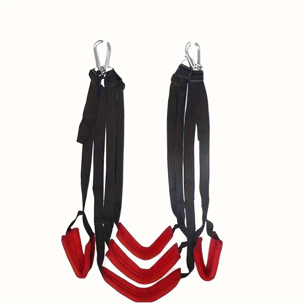 1 шт. БДСМ секс качели красные качели с пятью ремнями секс игрушки для мужчин и женщин, Sm комплект бондаж раздельные ремни для ног