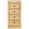 SKI Cabinet Honey Brown 40 x 46 x 81 cm Solid Pine Wood