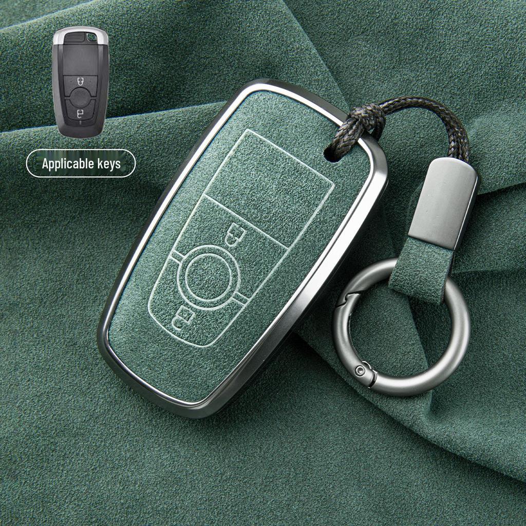 Premium Sheepskin Key Cover for Ford Explorer ST, Edge L, Mondeo EVOS