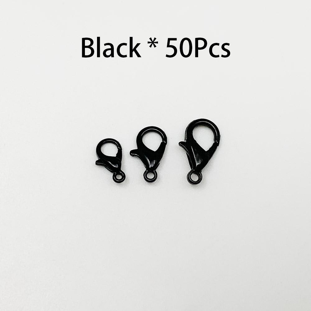 50 шт./лот, крючки с застежкой-омаром из сплава для изготовления ювелирных изделий своими руками, ожерелье, браслет, цепочка, аксессуары, принадлежности