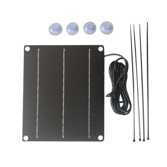 6W Emergency Solar Panel Phone Charger High Conversion Efficiency Short-Circuit Protection Solar Panel Charger for Outdoor Use