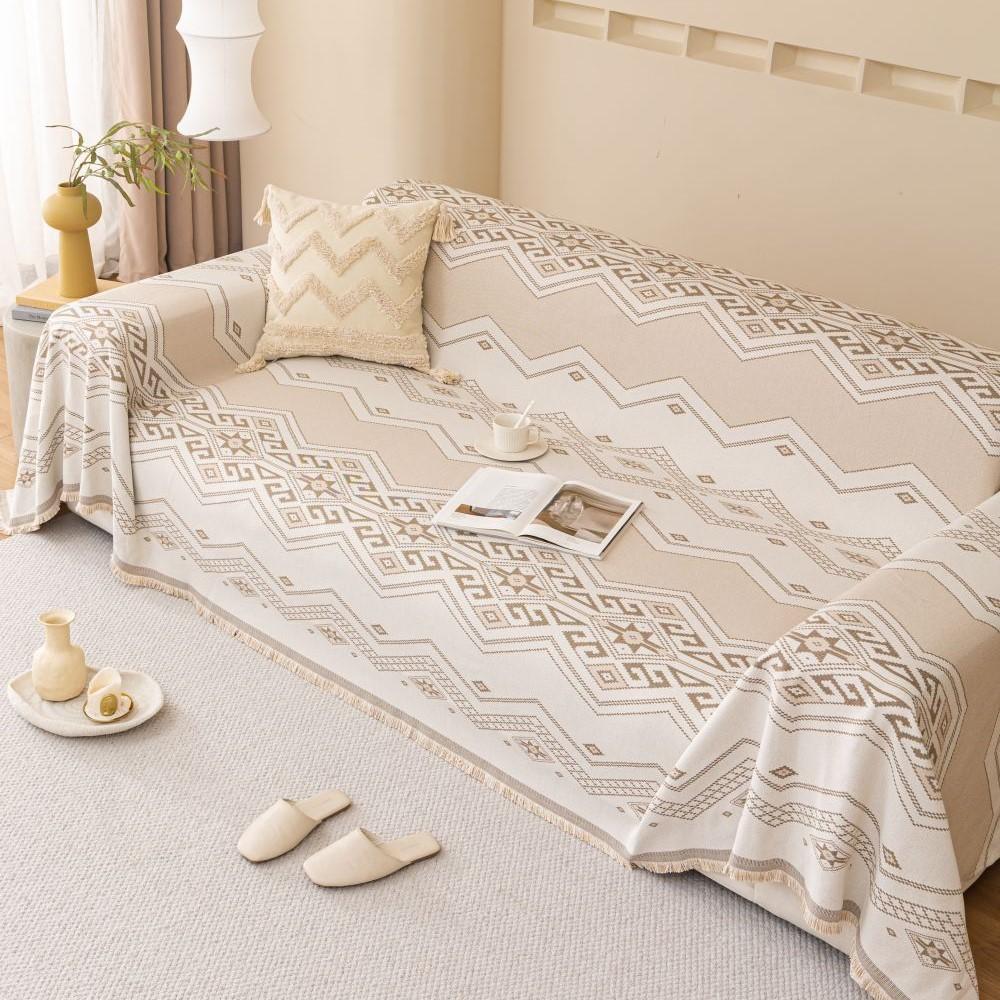 Чехол на подушку для дивана в скандинавском богемном стиле, двусторонний чехол для дивана, чехол для дивана, универсальный чехол для дивана с защитой от кошек 1.2.3.4, одеяло для сиденья