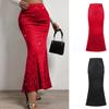 Women's Fashion Half-body Skirt Sequins Slim A-line Package Hip Long Fishtail Skirt