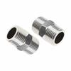 Stainless Steel Shower Hose Extension Hex Nipple 1/2" Male Water Pipe Joints Extra Long Double Male Thread Connecter DIY Shower