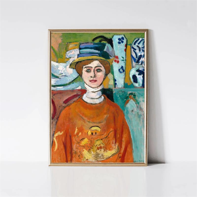 Анри Матисс Классические Работы Цветной Пейзаж Постер Портрет Женщины Кошка Цветок Печать на Холсте Настенное Искусство для Комнаты Домашний Декор