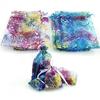 Supplies Jewelry Gift Package Wedding Favor Organza Bag Hot Stamping Candy Pouch Drawstring