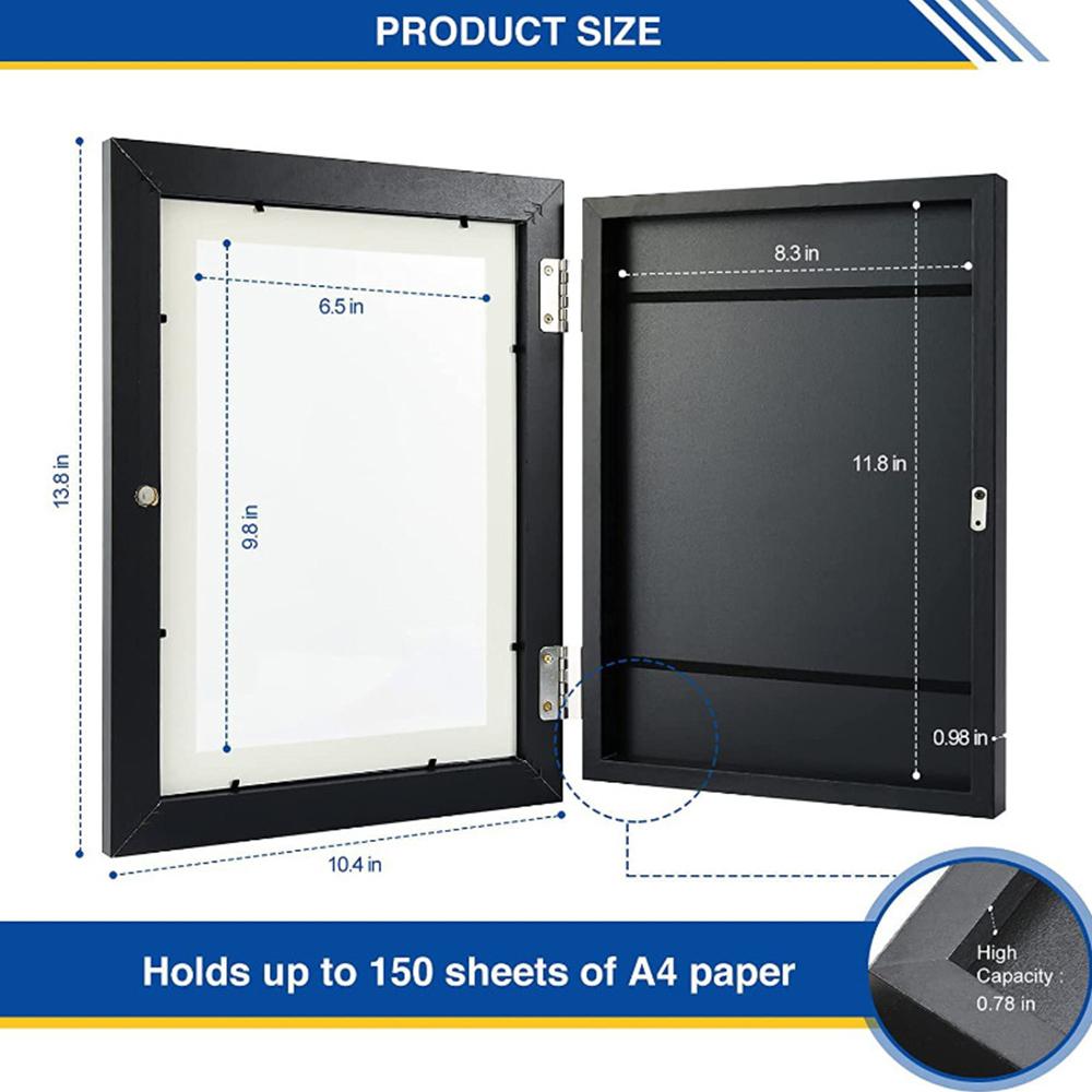 Kids Art Frames Magnetic Front Open Changeable Display Home Decor Kids Frametory for Poster Photo Drawing Paintings Pictures NEW