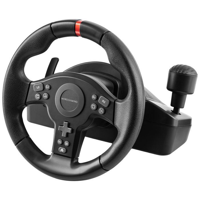 Руль SimRacing DriveSense PC Mars Gaming MWH-RSXONE педальный блок XL с подставкой для ног |PS3|PS4|Xbox One|SeriesX-S|Switch Черный