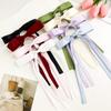 New Solid Color Ribbon Bow Hair Clips for Girls Fashion Korean Sweat Long Tassel Women Barrettes Hairpin Accessories