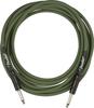 Fender Shielded Cable Strummer Pro 13' Instrument Cable, Drab Green