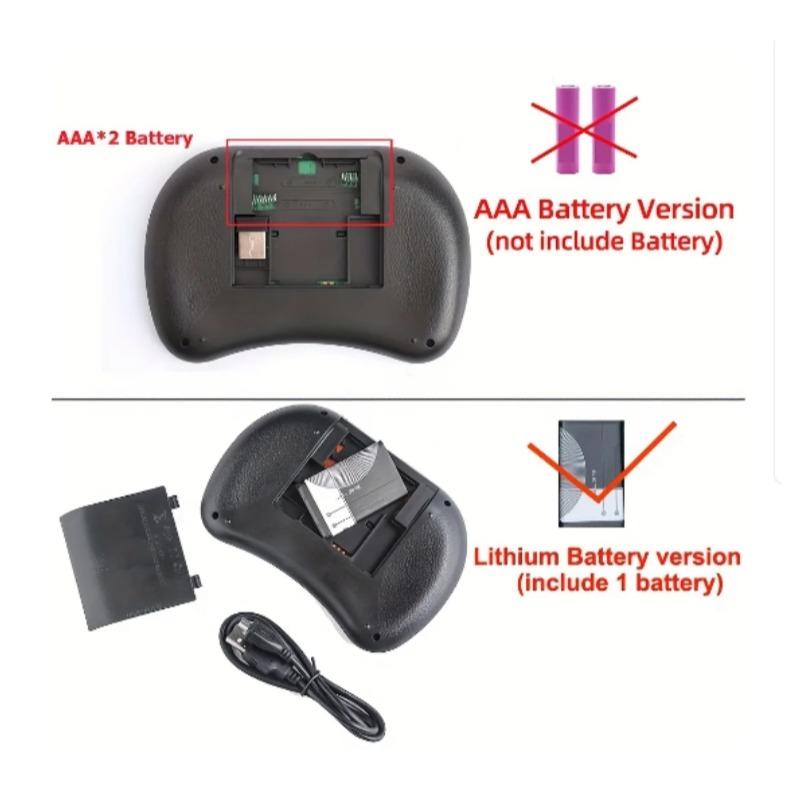 2.4G Air Mouse with Touchpad Keyboard I8 English & Russian Backlit Mini Wireless Keyboard for PC Android TV Box Mini Wireless Keyboard