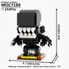 MOOXI Новая Хэллоуинская Хоррор Фильм Игры BrickHeadzed Детская Игрушка MOC Кирпич Подарок Сборная Модель Набор Для Взрослых Строительный Блок Набор