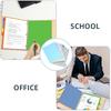 3 Ring Binder Dividers with Tabs - 8-Tab Colorful Plastic Page Dividers for Letter Size (8.5x11), izable Index Tabs, 3 Sets | Reble Rainbow Binder