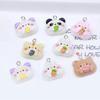 7pcs Cute Animal Resin Pendants Cartoon Panda Bear Panda Rabbit Pendant for Earring  Necklace Keychains Diy Jewelry Make