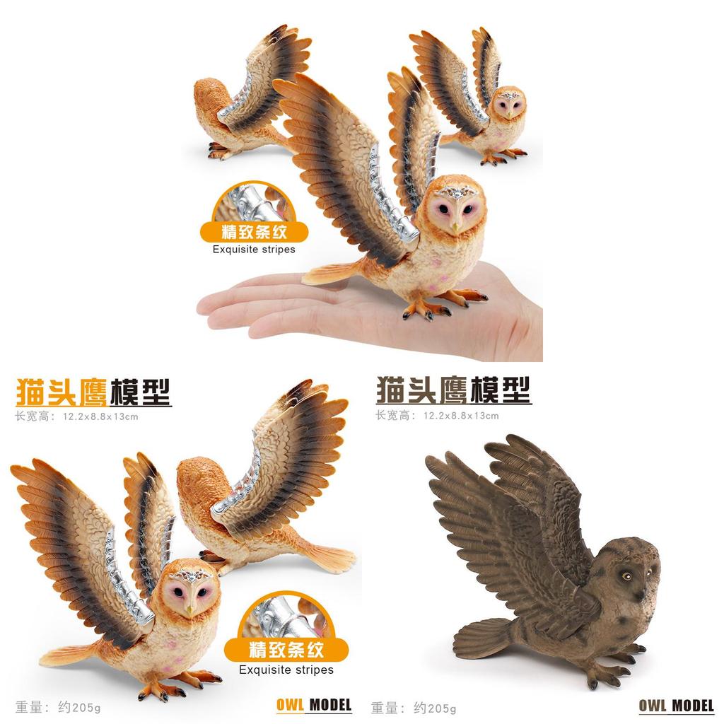 Realistic Owl Wildlife Animal Pvc Model For Kids Learning And Collecting