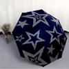 1pc Stars Night Automatic Umbrella - Auto Open/Close Folding Umbrella with Reinforced 8-Rib Frame, 106