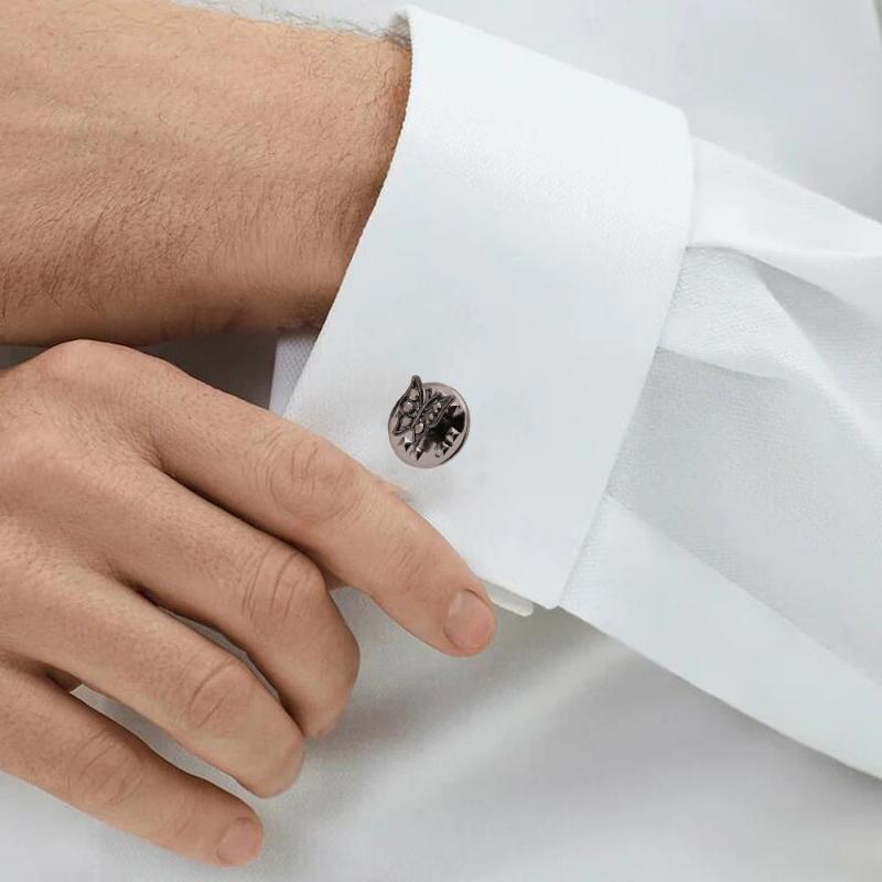 4 шт./компл. брошь с цирконием в виде бабочки, классические винтажные мужские элегантные изысканные темпераментные рубашки, булавки для пальто, дизайнерские броши, ювелирные аксессуары, подарки