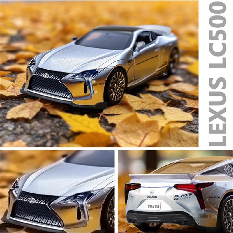 1/32 LEXUS LC500 литой спортивный автомобиль модель игрушечный гоночный автомобиль модель транспортного средства имитация звук и свет автомобиль игрушки коллекционный детский подарок
