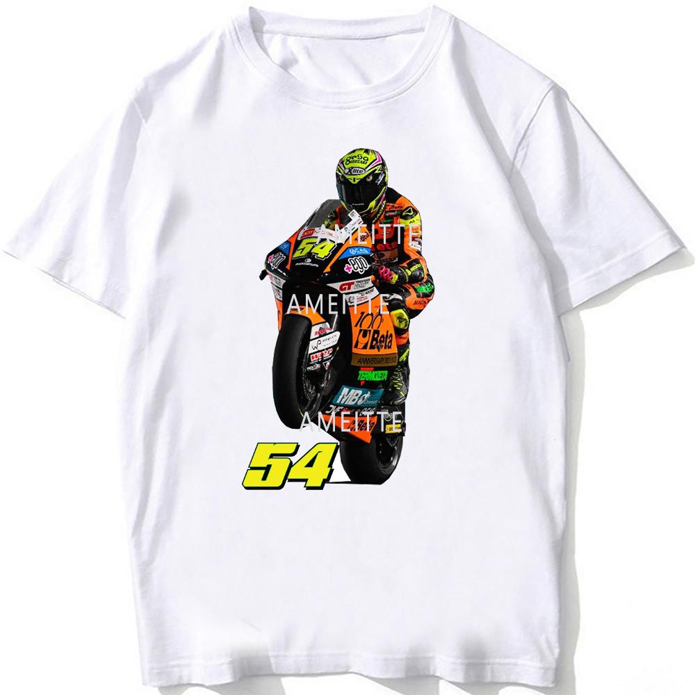2025 New Fermin Aldeguer 54 Gp Race Riding Tshirt Unisex Unisex Short Sleeve Sport Boy Casual White Tops Motorcycle Rider Tees