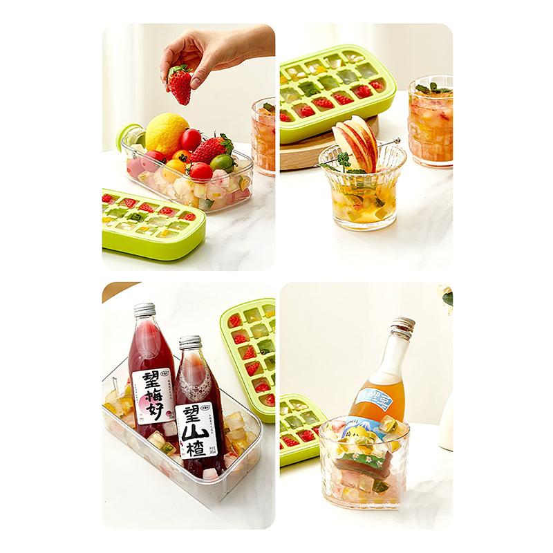 Летний поднос для кубиков льда с соломинкой 2 в 1 поднос для льда и бутылка для воды для льдогенератора без касания силиконовый кубик льда портативный чайник