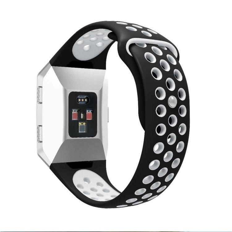 Для Fitbit Ionic Дышащий двухцветный силиконовый ремешок для часов