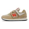 New Balance 574 Детские кроссовки на липучке Little Kid Incense Poppy кремового цвета PV574HBO