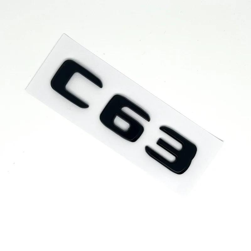 3D Черные Буквы Логотипа C63S Значок V8 BITURBO Наклейка Звезда на Заднюю Часть Автомобиля Эмблема AMG на Багажник Для Mercedes Benz AMG W205 C205 Аксессуары