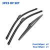 3PCS For TOYOTA RAV4 XA30 2005-2012 24"+16"+12" Front Rear Wiper Blades Windshield Windscreen Window Cutter Accessories 2007 2008 2009 2010 2011 2012