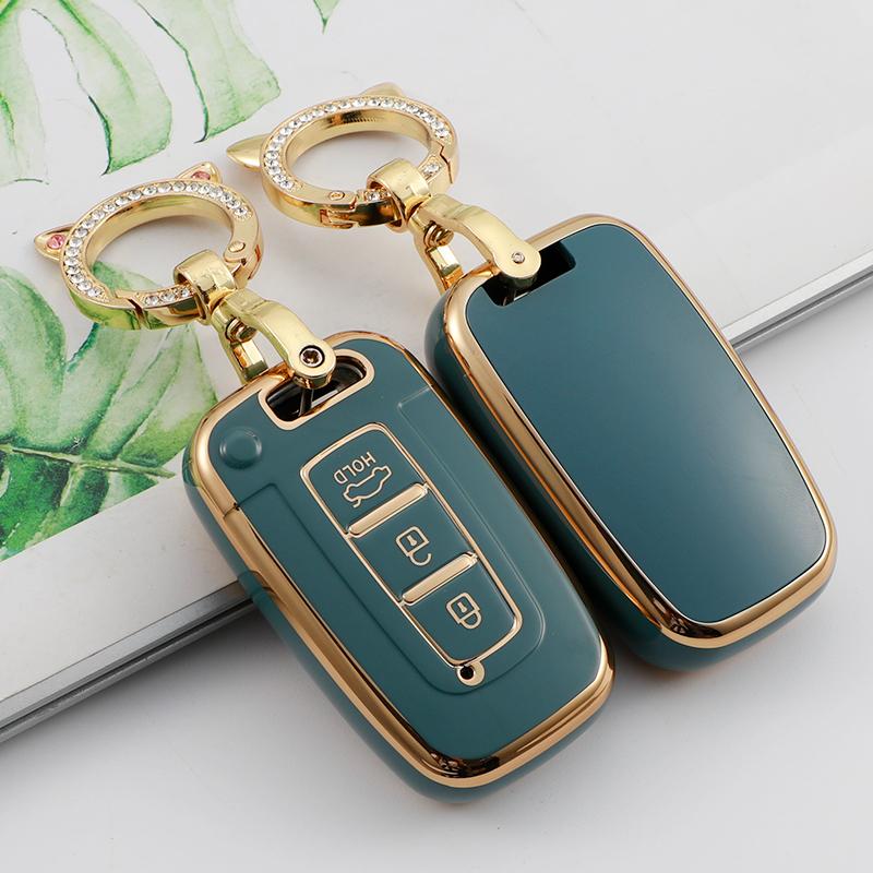 Мягкий чехол для автомобильных ключей из ТПУ, чехол-держатель, брелок для Hyundai IX35 Sonata 8 для Kia Forte Rio 3 K2 K3 K5 Sportage, брелок, автоаксессуары