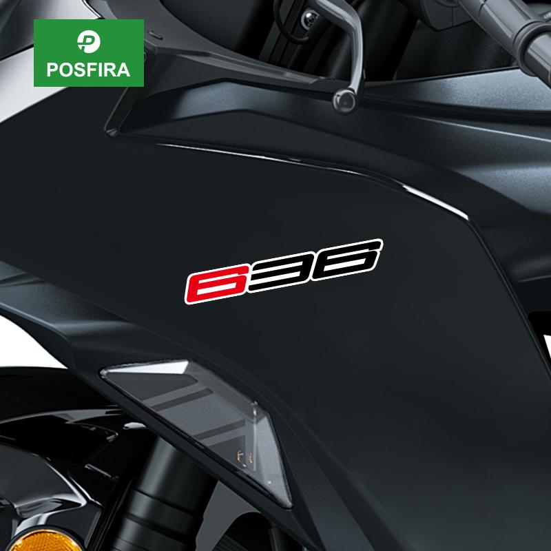 POSFIRA Motorcycle Fairing Stickers Vinyl Decals for Kawasaki Ninja ZX 6R ZX6R 636 2013-2020 2016 2017 2018 2019 Accessories