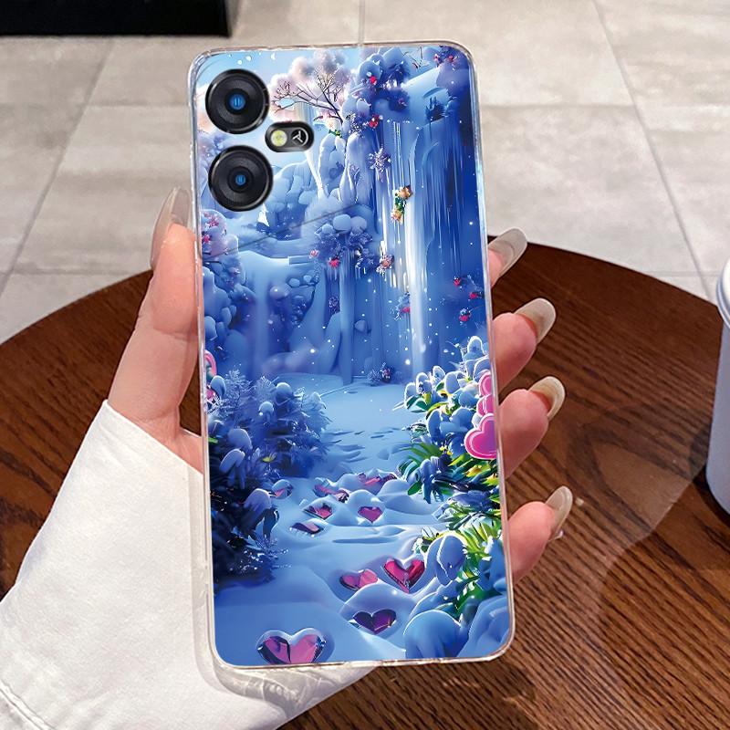 Чехол для Tecno Pova Neo 3 Чехол LH6n Силиконовый Эстетичный Модный Милый Кот Задняя Крышка Tecno Pova Neo 3 Прозрачный Чехол для Телефона