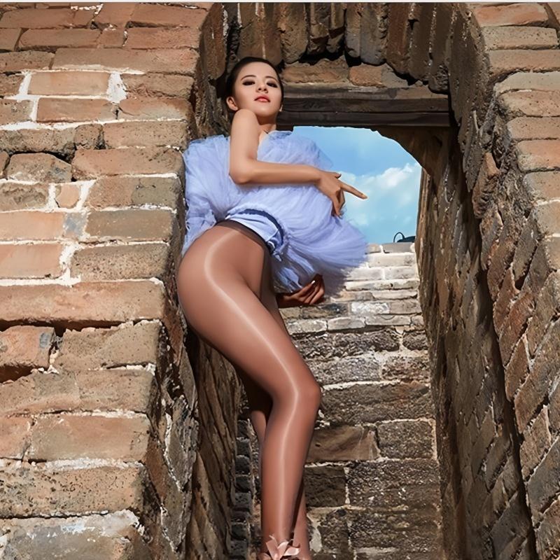 70D Shiny High Glossy Elastic Plus Size Pantyhose Shaping Stockings Tights XXXL