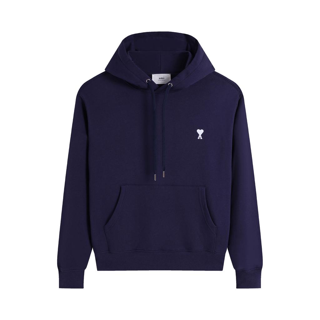 AMI 2025 Autumn and Winter New Embroidered High-quality Cotton Hooded Sweatshirt, Hoodie, Couple Pullover