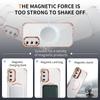 For Samsung Galaxy S25+ Clear Phone Case with Lens Kickstand Cover Compatible with MagSafe
