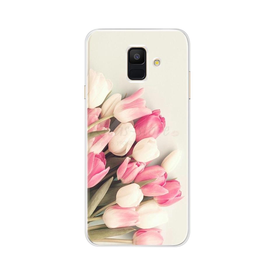 Чехол для Samsung Galaxy A6 2018 Прозрачный Мультяшный Мягкий ТПУ Силиконовый Чехлы для Телефона Задняя Крышка для Samsung Galaxy A6 A 6 Plus 2018