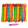 Long Latex Balloons with Pump Flying Screaming Rocket Balloons Colorful Spiral Balloons for Parties Birthdays Events