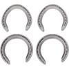 Aluminum Alloy Horseshoes 4pcs Horse Riding Tool Kit for Indoor Outdoor Use Sturdy Long Lasting Non Slip and Wear Resistant Design for Horse Hoof