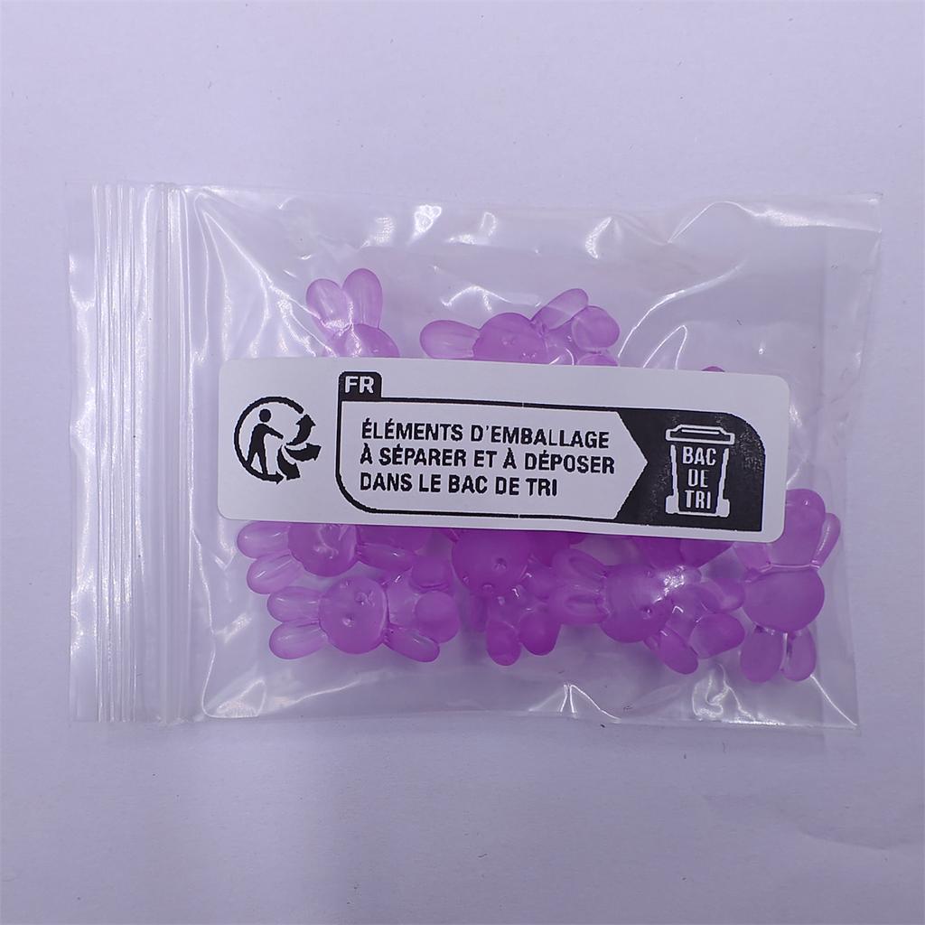 Товары для вечеринок, мультяшные 10 шт., браслеты, ожерелья, повязка для волос, кролики, смоляные бусины для изготовления распорок, милые матовые желейные цвета для изготовления ювелирных изделий