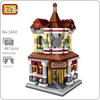 LOZ 1632 City Street Shopping Mall Shop Store Market Architecture DIY Mini Blocks Bricks Building Toy for Children Gift No Box