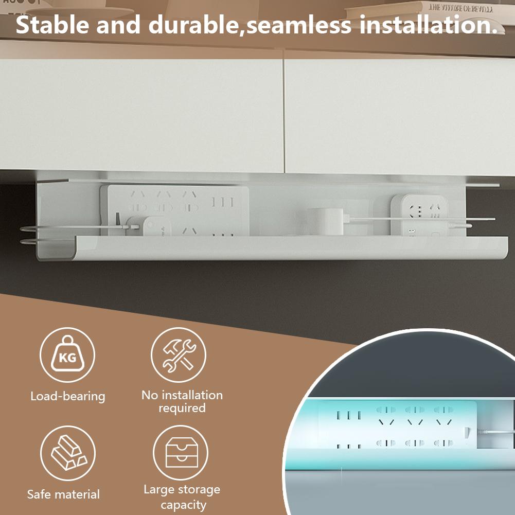 Лотки для прокладки кабелей под столом, самоклеящаяся полка для кабелей под столом, огнестойкая стойка для прокладки проводов для зарядного кабеля
