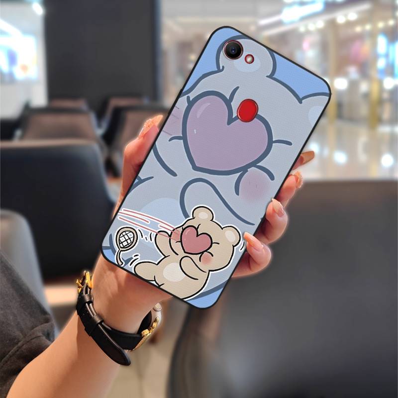 Силиконовый милый чехол для телефона для OPPO F7 Водонепроницаемый Модный дизайн Полная защита Защитный Парный Грязеотталкивающий Пыленепроницаемый ТПУ