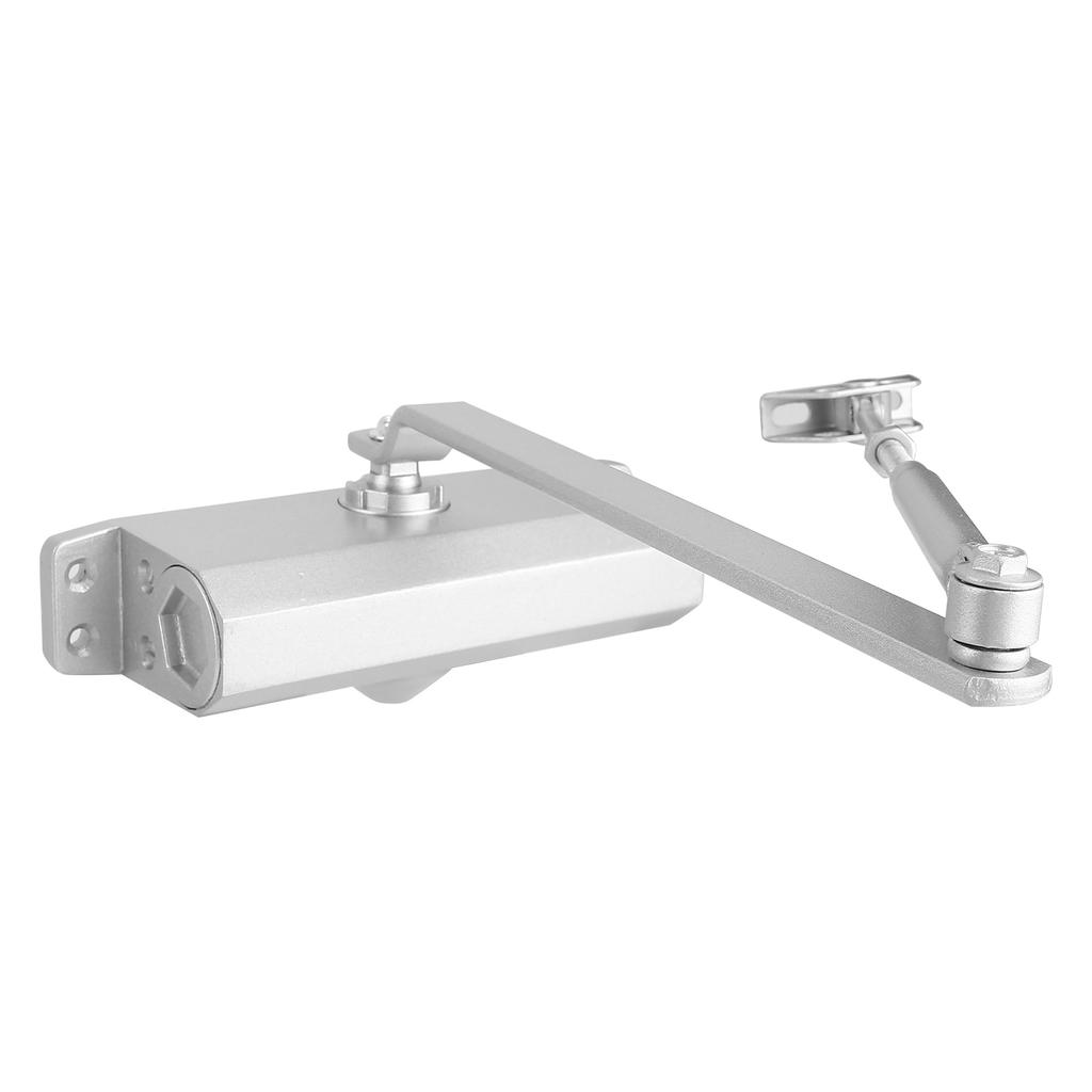 60-85 кг Доводчик двери Сплав алюминия Регулируемый Гидравлический Дверной Доводчик для Коммерческого Использования Серебристый