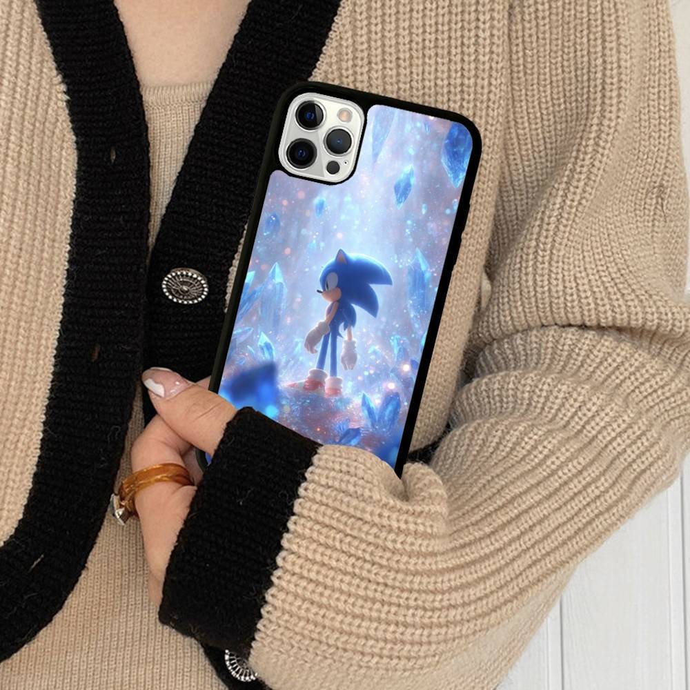 Game S-Sonic Movie Anime PC+TPU Shockproof Protective Phone Case For IPhone17 14 15 16 Pro Max 13 12 11 17 Air