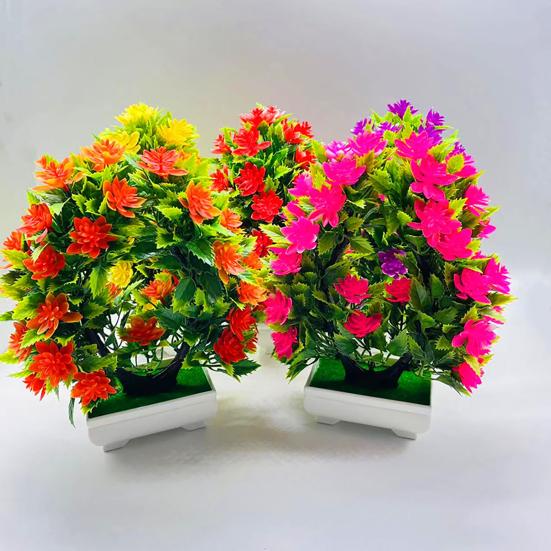 Красивый искусственный бонсай, яркий, 5 цветов, устойчивый к ультрафиолетовому излучению
