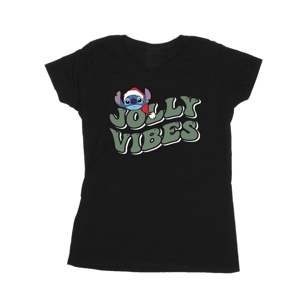 Disney Womens/Ladies Lilo & Stitch Jolly Chilling Vibes Cotton T-Shirt