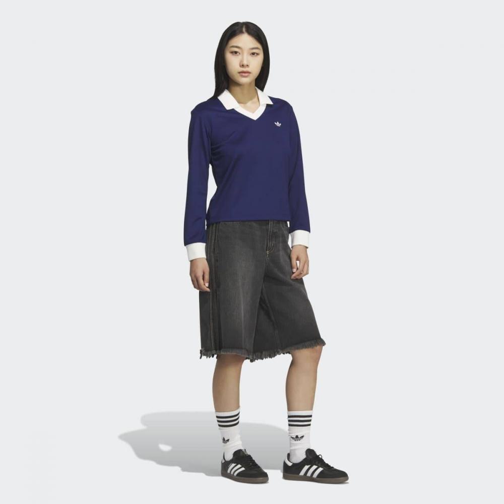 Adidas V Neck Ls Regular Fit naVy Kd1471